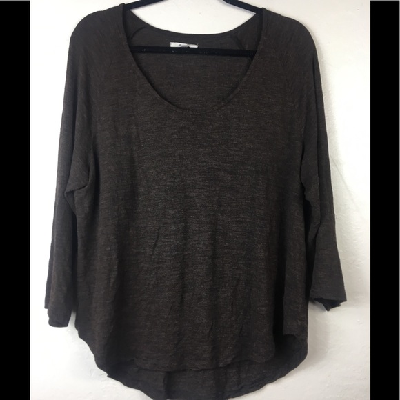 Madewell Tops - Madewell brown  blouse size XL